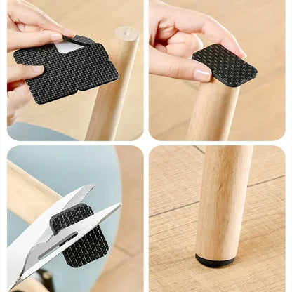 Self-Adhesive Furniture Leg Pads – Anti-Skid Scratch-Resistant Floor Protectors