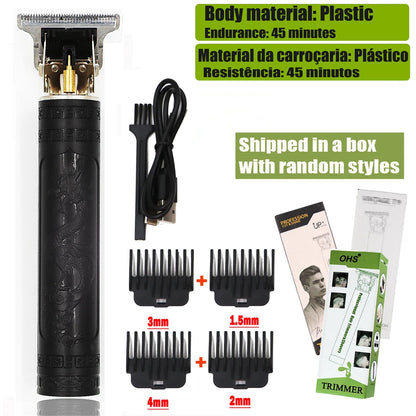 Professional T9 Vintage Electric Hair Clipper – Rechargeable Men's Trimmer