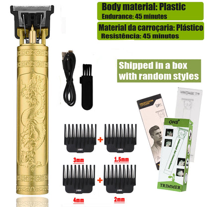 Professional T9 Vintage Electric Hair Clipper – Rechargeable Men's Trimmer