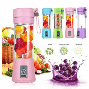Portable USB Rechargeable Smoothie Blender – 380ML Fruit & Vegetable Juicer Cup
