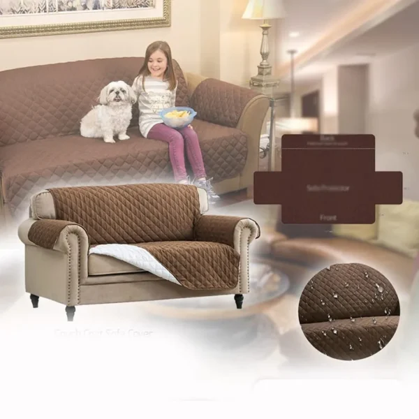 Waterproof Reversible Sofa Cover (Double) - Image 2