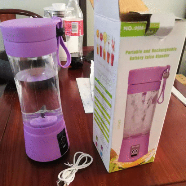 Portable USB Rechargeable Smoothie Blender – 380ML Fruit & Vegetable Juicer Cup - Image 5