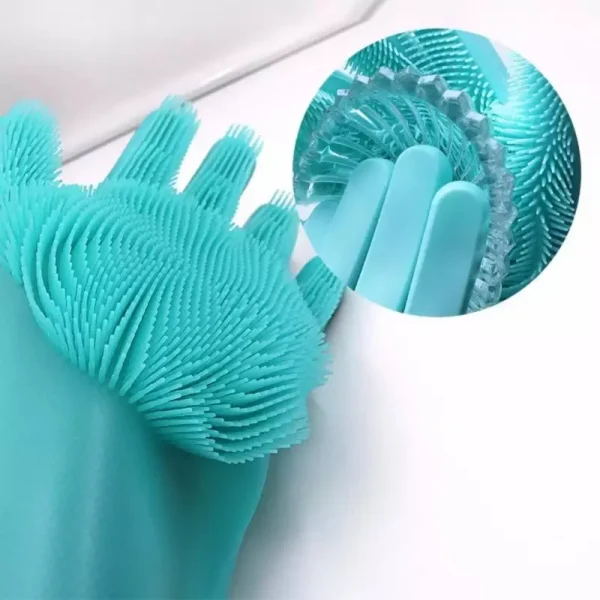 Reusable Silicone washing Gloves - Image 4